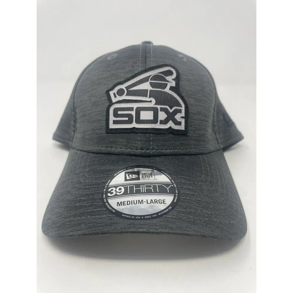 NEW ERA CHICAGO WHITE‎ SOX CLUBHOUSE 39THIRTY HAT GRAY STRETCH FLEX CAP M/L NEW